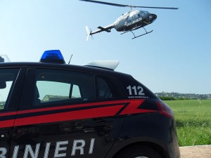 Foto repertorio intervento congiunto con elicottero dei Carabinieri